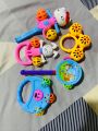 Baby Rattle Toy/ shaking making crisp sound hand hummer Toy / Baby teddler sound toy / Bell set  for baby / newborn baby -5pcs set. 