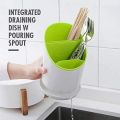 Expandable Plastic Multifunctional Multiple Compartment Spoon Cutlery Holder Kitchen Drain and Knife Organizer Shelf . 
