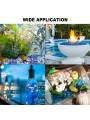 Blue Glass Gravel 3 4mm Aquarium Decor Stones Fire Pit Glass Vase Filler Craft Decoration Pebbles for Fish Tank Home Garden DIY.
