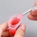 1/3/5PCS Portable Silicone Lip Brush With Cover Soft Multifunctional Lip Balm Applicator Lipstick Lipgloss Makeup Brushes.