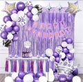 happy birthday decoration / Happy Birthday Theme Set: Includes 1 Birthday Banner, 1 Backdrop Curtain, 30 Balloons Perfect Birthday Party Accessories for Girls and Boys, Great for Home Decor and Celebrations!. 