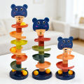 Baby Rotating 3/5/7-story Track Stacked Montessori Rolling Ball Tower Early Parent Child Education Interactive Toy Gift. 
