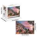 1000 Pieces Positano Amalfi Coast Jigsaw Puzzles for Adults Home Decor Games Family Fun Floor Puzzles Educational Toys for Kids.
