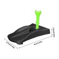 Golf Tee Base Holder 5 Pre Cut Simulator Tees Driving Range Hitting Mat Training Aid for Home Practice Golf Game Accessories.
