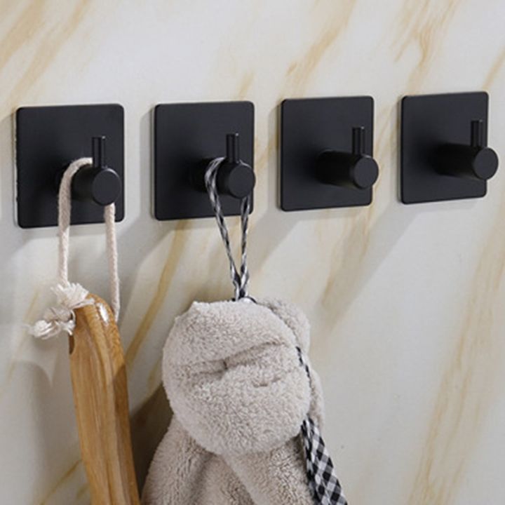 Black%20Robe%20Hook%20Wall%20Hook%20Towel%20Hook%20for%20Bathroom%20Stainless%20Steel%20Coat%20Hook%20Rustproof%20Hook%20Hanger%20for%20Kitchen%20Hardware%20-%20Image%205