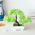 Fake Plant Flowers Potted Ornaments Artificial Plants Bonsai Small Tree Pot For Home Festival Wedding Decoration Accessories. 