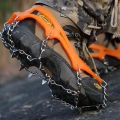Outdoor Winter Hiking Climbing Snow Spikes Crampons Cleats Chain Claws Grips Boots Cover Ice Gripper Spike for Shoes Anti Slip. 