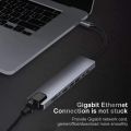 8-in-1 USB-C Hub, a multi-functional adapter designed to expand the connectivity of devices with a USB-C port. . 