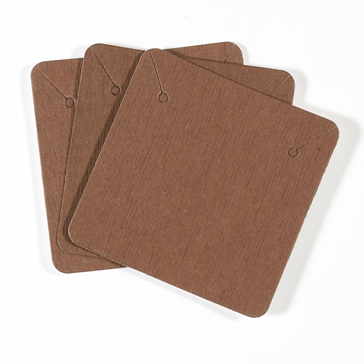 50pcs/lot%205x5cm%20Kraft%20Paper%20Card%20for%20Jewelry%20Packaging%20Earrings%20Necklaces%20Display%20Cards%20-%20Image%204