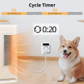 Tuya Wifi Outlet Plug Digital Thermostat Socket Temperature Control Timer Switch Accuracy Cooling/Heating Regulator Thermometer. 