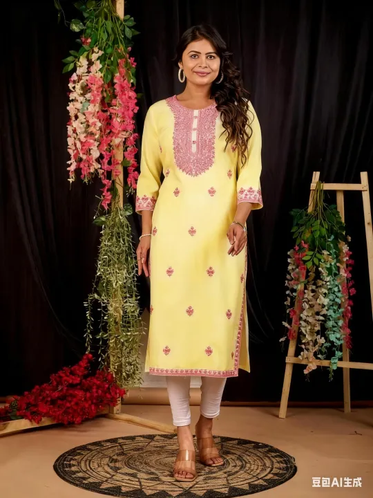 Muslim%20Women's%20Casual%20Fashionable%20Comfortable%20Straight%20Tube%20Casual%20Ethnic%20Turkish%20Abaya%20National%20style%20Abito%20Donna%20Musulmana%20-%20Image%205