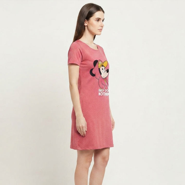 Stylish%20And%20Comfortable%20Ladies'%20Long%20T-Shirt%20-%20T%20Shirt%20For%20Women%20Girls%20Casual%20Cotton%20Summer%20Wear%20-%20Image%202