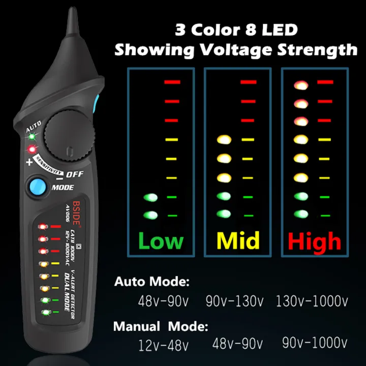 BSIDE%20Non-Contact%20Voltage%20Detector%20Tester%20Indicator%20Profession%20Smart%20Test%20Pencil%20Live/phase%20Wire%20Breakpoint%20NCV%20Continuity%20Meter%20-%20Image%204