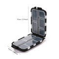 Fishing Tackle Box 10 Compartment Lure Hook Storage Case Double Sided Fishing Tool Organizer Multifunctional Bait Containe.