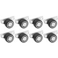 8/1PCS Mini Side Mount Caster Wheels Silent  Furniture Casters Directional Cartwheels For Trolley Drawer Kitchen Cabinets. 