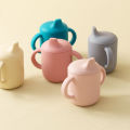 1PCS Baby Feeding Silicone Cups For Infants And Young Children Portable Learning Hand Shank Drinking Water Cups Baby Stuff. 