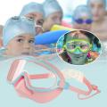 Swim Goggles with Nose Cover Wide Field Of View Diving Mask Anti-Fog Anti-Leak ,Toddler Swimming Goggles For Kids Ages 3-15. 