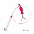 Funny Kitten Stick Long Wire Fish Cat Toy(pink fish treasure).