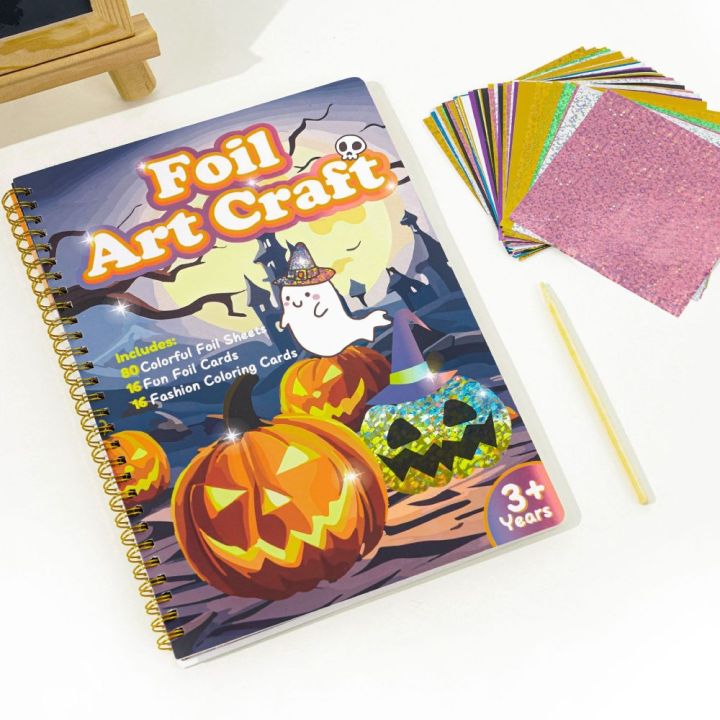 16%20Sheet/Set%20DIY%20Magical%20Transfer%20Painting%20Crafts%20Christmas%20Halloween%20Birthday%20Children%20Kids%20Foil%20Arts%20Crafts%20Gifts%20Drawing%20Toys%20-%20Image%205