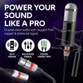 XLR Male to XLR Female Cable Professional Microphone Extension Cable For Recording Mixer Balanced Speaker XLR 3Pin Audio Lines. 