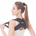 Black Durable Open Shoulder Beauty Back Traction Shoulder Strap Chest Hunchback Corrector Breathable Invisible High Elastic Belt.
