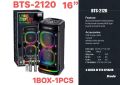 BRODU BTS - 2120 NEW DUAL 8' IKARAOKE PARTY SPEAKERS WITH DUAL WIRELESS MIC AND REMOTE. 