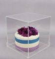 Acrylic Cake box transparent gift box 8x8x8. 