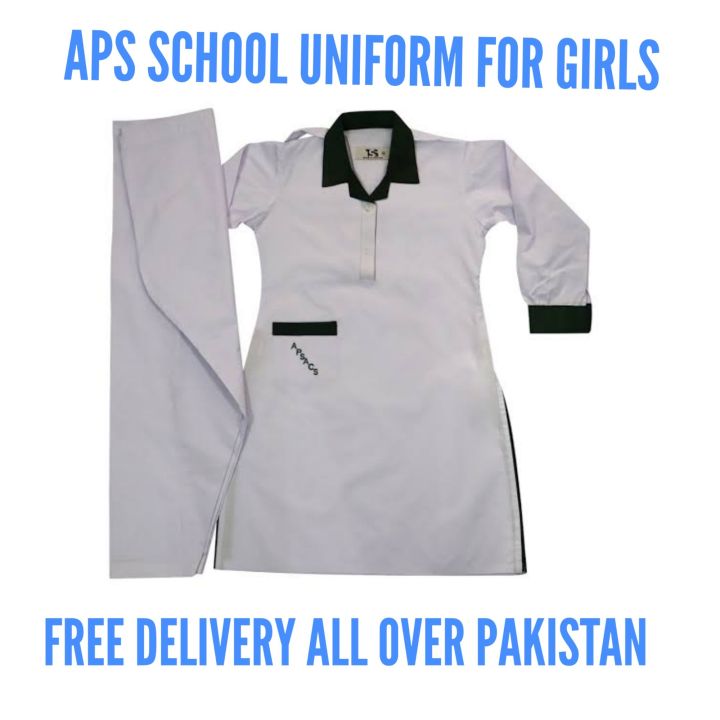 11 APS White Suite School Uniform for Girls 4-16 years - High Quality Uniform