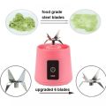 6 Blade Mini Juicer Blender - Portable Rechargeable Electric Juicer Blender - USB Charging Smoothie Maker - Mini Fruit Mixer - Portable Juice Maker - Personal Blender Cup - Travel & Home Use. 