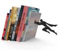 SUPER MAN BOOKEND- BOOKSHELF, Heavy Duty Metal Hidden Bookends - Book & Hero. 