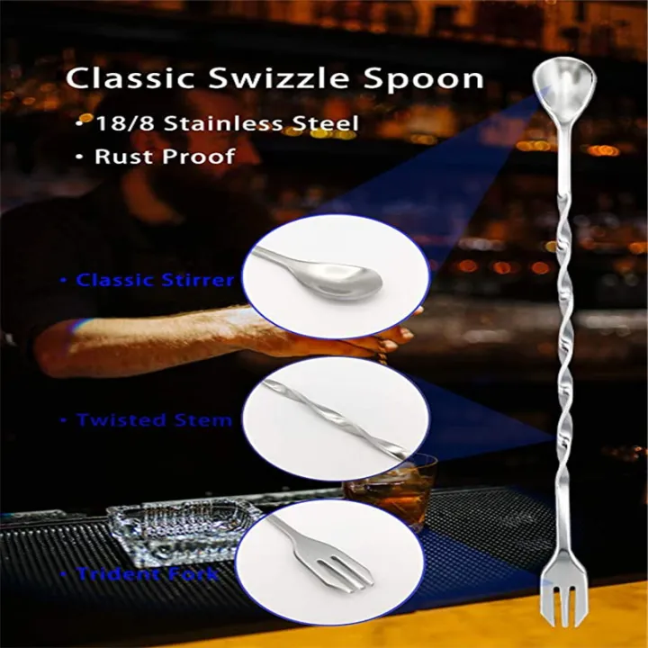 8%20Inch%20Cocktail%20Muddler%20and%20Mixing%20Spoon,%20Stainless%20Steel%20Cocktail%20Muddler%20Home%20Bar%20Bartender%20Tool%20Barware%20Set%20-%20Image%204
