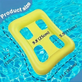 Inflatable water inflatable lounge chair, foldable floating hammock, field shaped floating raft. 