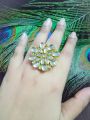 Handmade Kundan Ring Adjustable. 