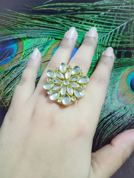 Handmade%20Kundan%20Ring%20Adjustable%20-%20Image%203