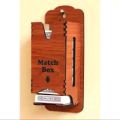 Kitchen Decoration Match Box Holder Wall Mounted Wooden Storage Box with 3 Compartments. 