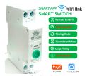 Din Rail WIFI Circuit Breaker
63A
Smart Timer Switch Relay Remote Control ,MCB wifi cercuit Breaker Compatiable With Alexa Google  with voltage protection 63A plus Kwh Reading Metering - With warranty. 