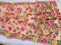 Exclusive & Stylish Brand New Half] Silk Screen Print Saree for Women - Suitable for All Season and Occasions. 