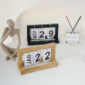 Vintage elegant simple study desk table, wooden desk calendar, minimalist home office desk calendar ready to ship. 