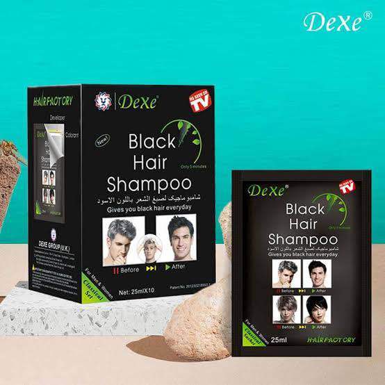 10PCS DEXE Black Hair Dye Shampoo Permanent Instant 5-Min Hair Color Dye Natural