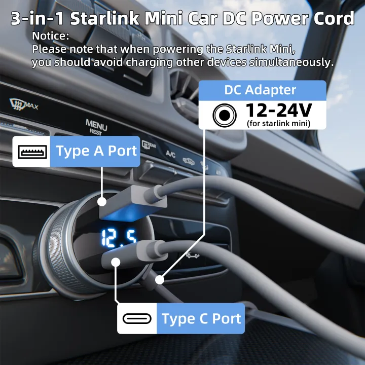 Starlink%20Mini%20Cigarette%20%20Adapter%20USB%20C%203%20in%201%20Starlink%20Mini%20Voltage%20Step%20Up%20Cord%2036V%201.67A%20Output%2012V-36V%20Input%2018%20AWG%20-%20Image%205