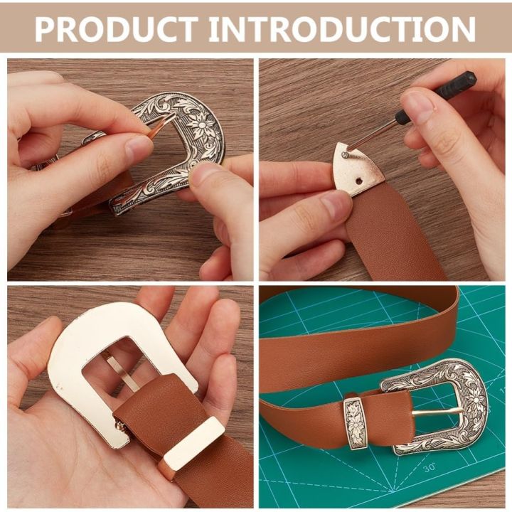 2%20Sets%20Antique%20Western%20Cowboy%20Buckle%20Set%201"%20Wide%20Strap%20Floral%20Engraved%20Replacement%20Buckles%20for%20Men%20Women%20Alloy%20Belt%20kit%20-%20Image%204