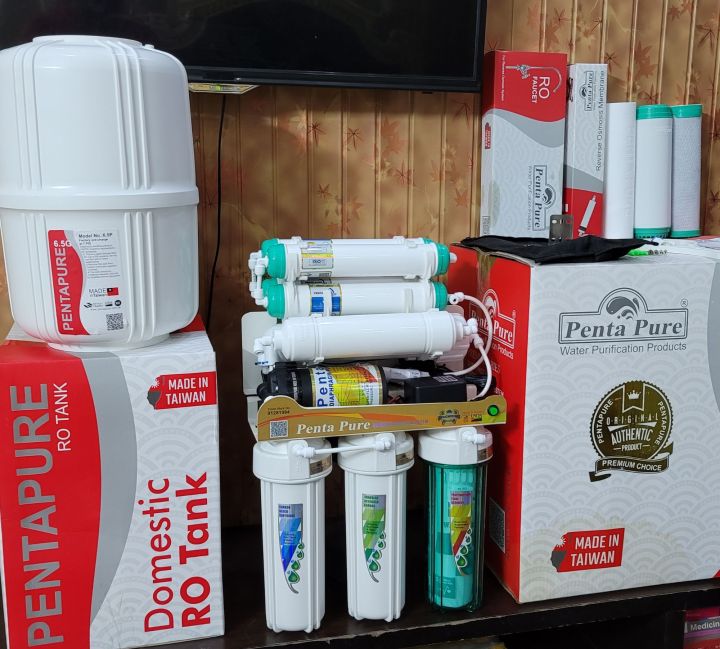 PENTAPURE 9 STAGE RO PLANT WITH KOREAN UF FILTER TOP SELLING HOME WATER FILTER IN PAKISTAN - BEST REVERSE OSMOSIS SYSTEM