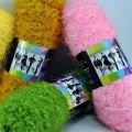 100G Faux Long Fur Mink Plush Coarse Wool Fabric And Crochet Coral Velvet Cotton Yarn For Scarves Sweaters Crochet Knitting Yarn. 