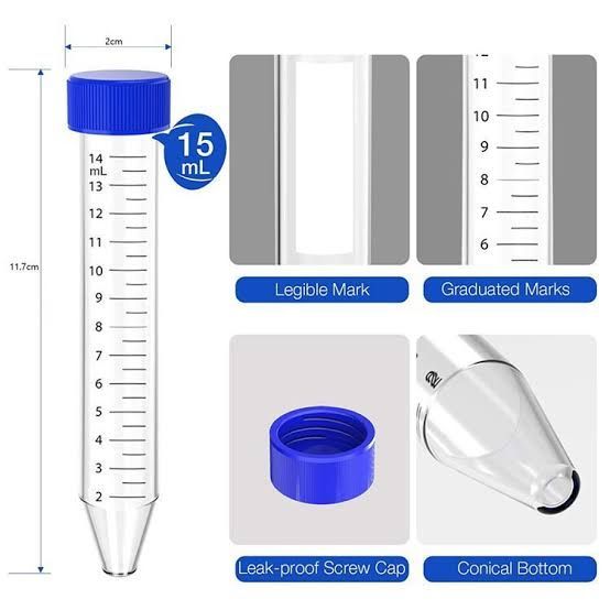 Falcon tubes 15ml Graduated marking 15pcs