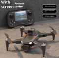 JS26 Drone with Screen Remote, Obstacle Avoidance & Auto Hover, RC Quadcopter Foldable Brushless Motor & Screen Remote for.