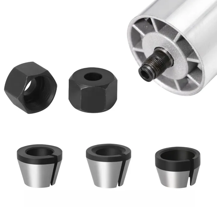 Woodworking Router Collets 5Pcs Woodworking Router Bit Trimming Machine Collet Set with ...