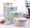 TIFFIN / LUNCH BOX ROUND SHAPED SINGLE LAYER INSULATED STAINLESS STEEL. 