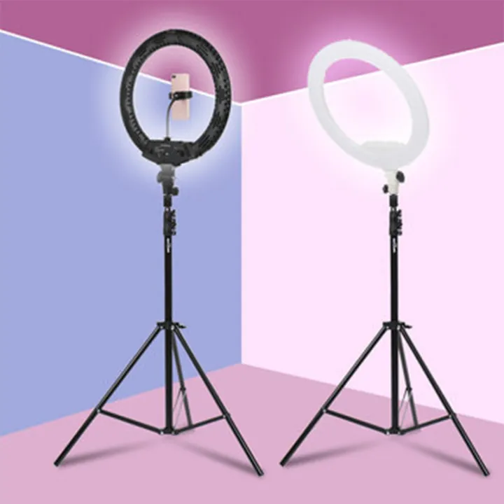 26CM%20Selfie%20LED%20Ring%20Light%20with%207ft%20height%20Stand%20Cell%20Phone%20Holder%20Dimmable%203%20Light%20Modes%20for%20Live%20Stream,%20Makeup,%20Facebook,%20YouTube,%20Instagram,TikTok,%20Twitter%20-%20Image%202