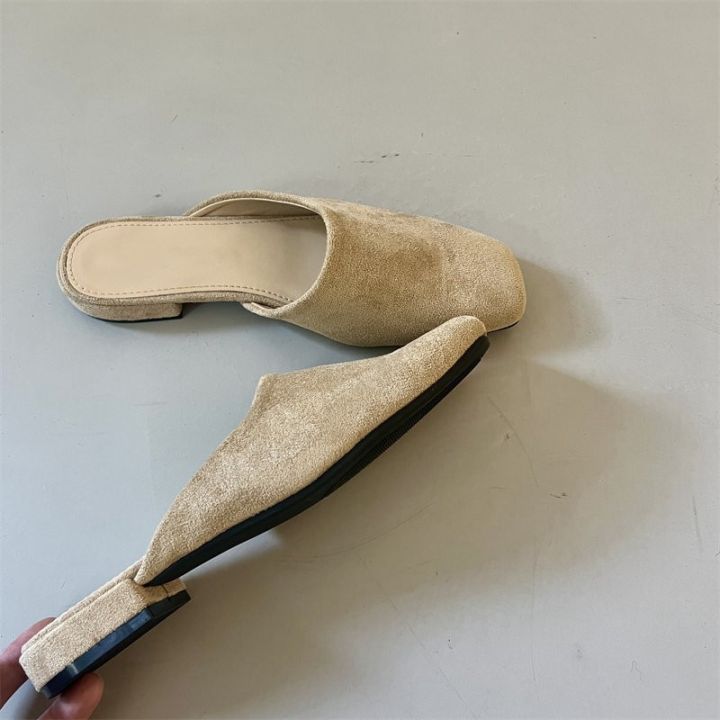 Baotou%20Half%20Slippers%20for%20Women%20Wearing%20Summer%20New%20Korean%20Version%20Square%20Headed%20One%20Step%20Lazy%20Muller%20Slippers%20for%20Women%20-%20Image%206