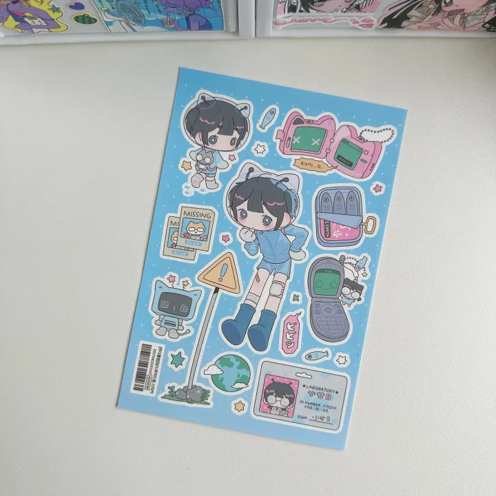 Korean%20Stickers%20Cute%20Sweet%20Cool%20Japanese%20Shibuya%20Girl%20Stickers%20Kawaii%20Character%20Stickers%20Handbook%20Diary%20Scrapbook%20DIY%20Stickers%20-%20Image%205